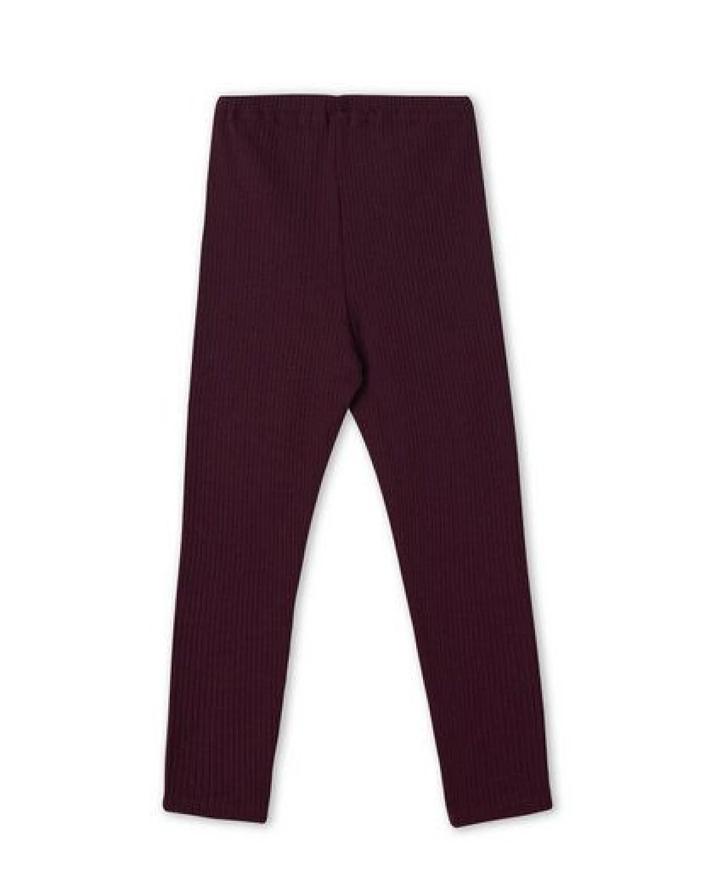 Leela Cotton Kinder Ripp Leggings aus 100% kba-Baumwolle - Feiner Ripp Struktur 2052 – Ansicht 3
