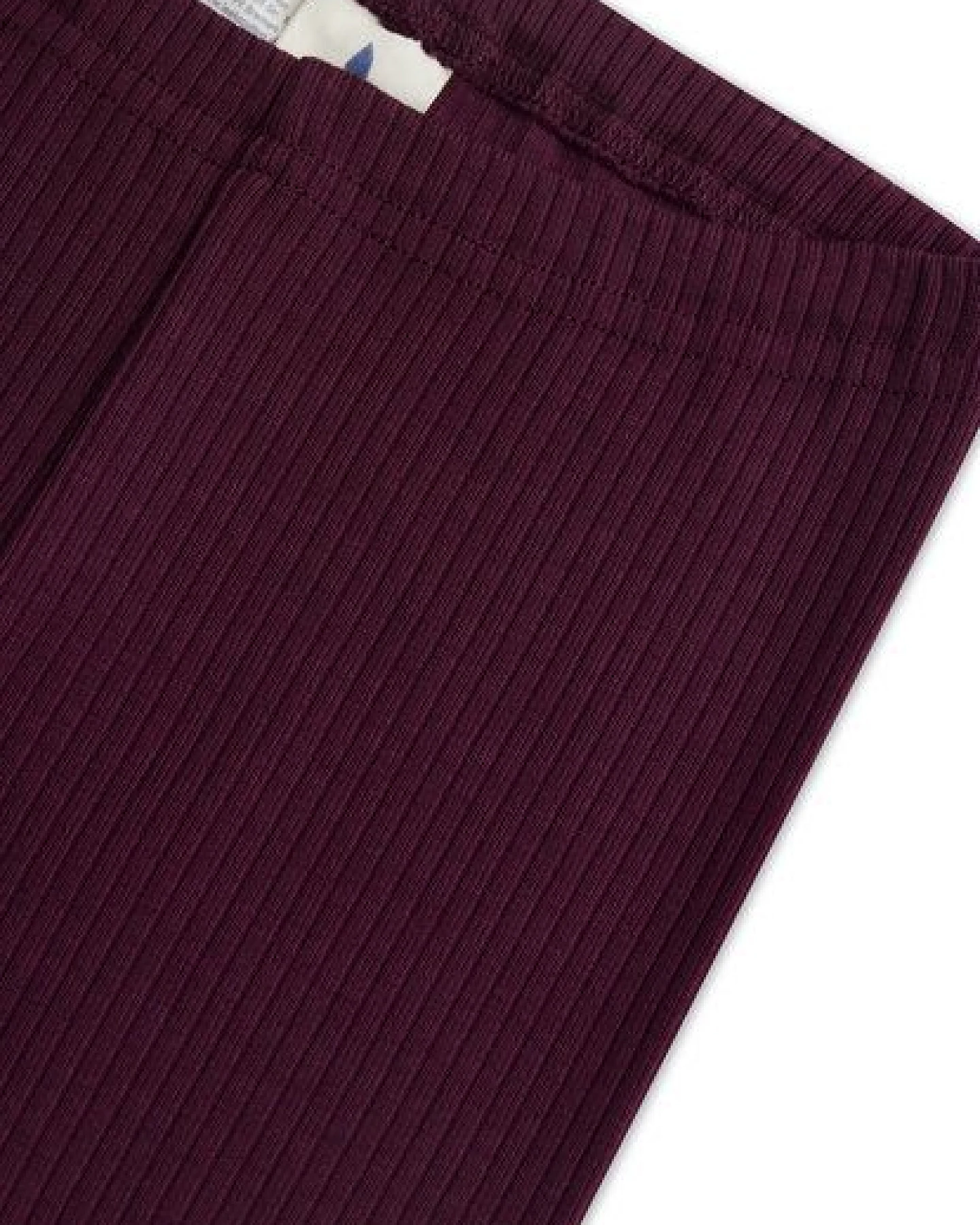 Leela Cotton Kinder Ripp Leggings aus 100% kba-Baumwolle - Feiner Ripp Struktur 2052 – Ansicht 4