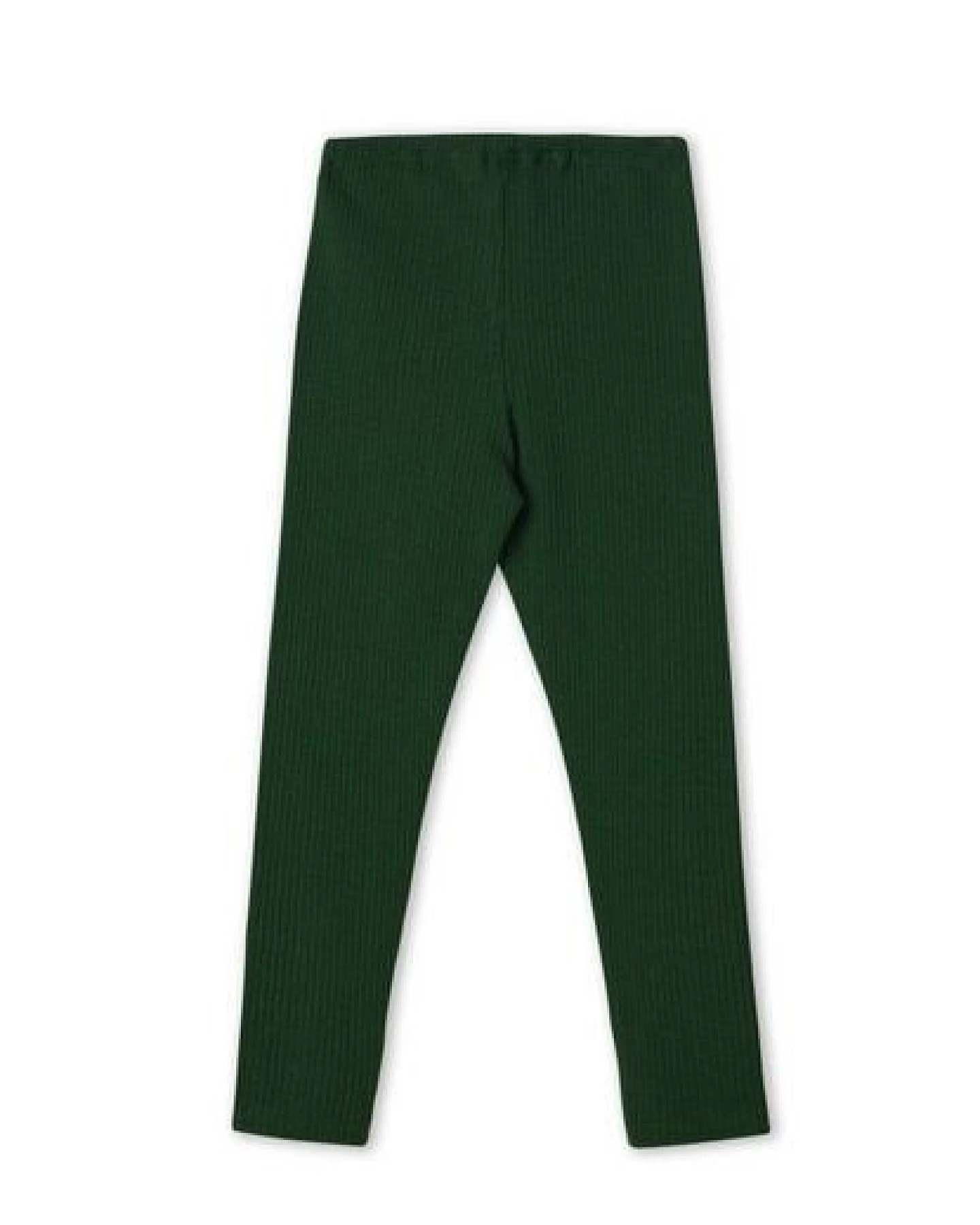 Leela Cotton Kinder Ripp Leggings aus 100% kba-Baumwolle - Feiner Ripp Struktur 2052 – Ansicht 3