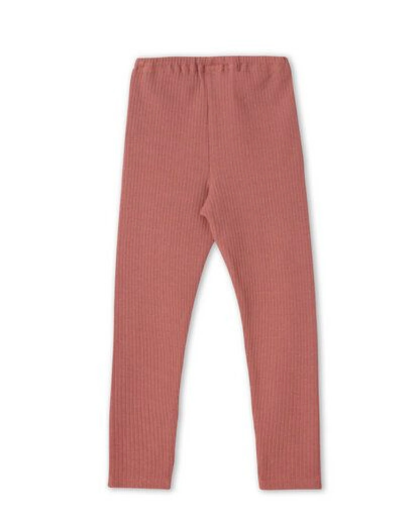 Leela Cotton Kinder Ripp Leggings aus 100% kba-Baumwolle - Feiner Ripp Struktur 2052 – Ansicht 3