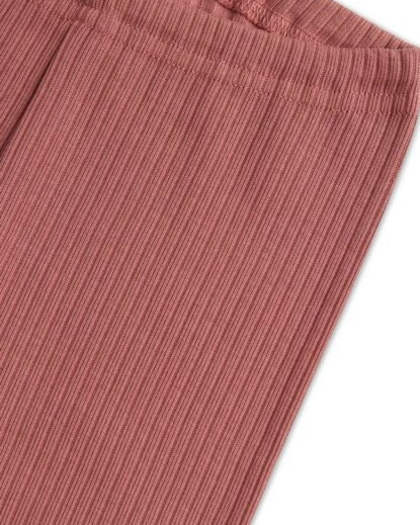 Leela Cotton Kinder Ripp Leggings aus 100% kba-Baumwolle - Feiner Ripp Struktur 2052 – Ansicht 4