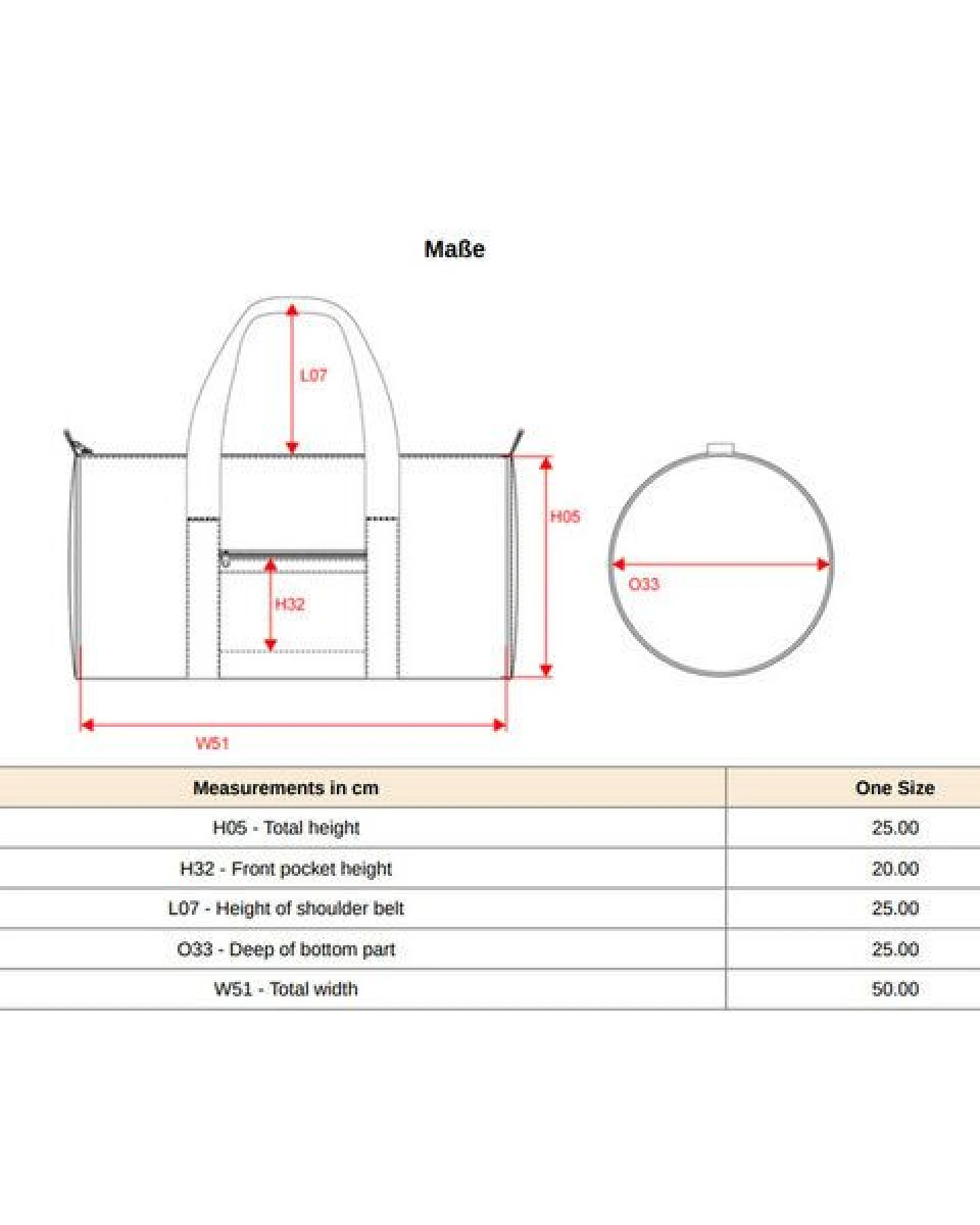 YTWOO Recycelte helle Sport- und Reisetasche – Ansicht 3