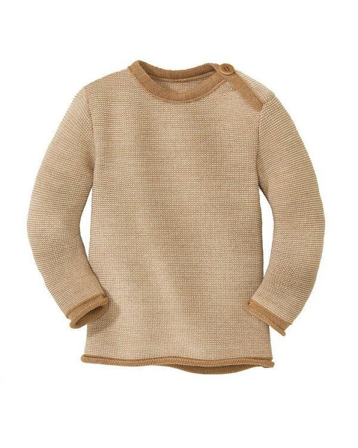 Disana Melange-Pullover bio Merinowolle