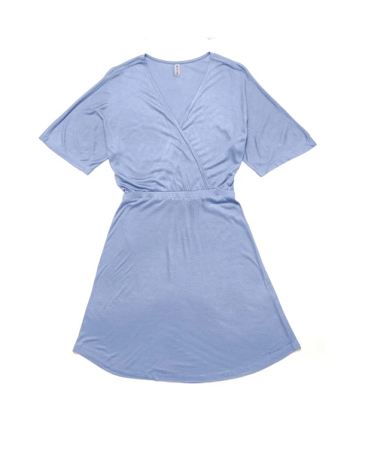 Mazine - Women's Faux-Wrap Jersey Dress - Kleid Gr L lila