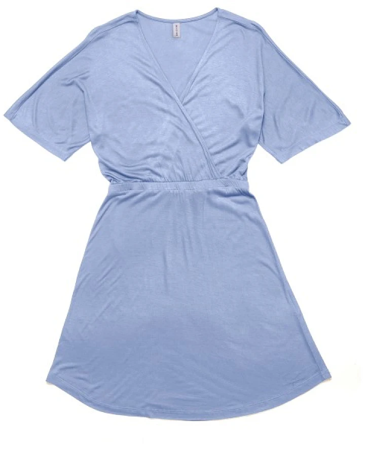 Mazine - Women's Faux-Wrap Jersey Dress - Kleid Gr L lila