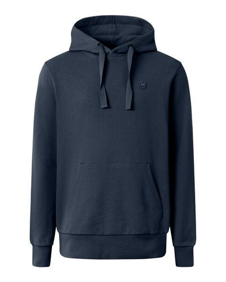KnowledgeCotton Apparel Kapuzenpullover - ARVID basic hood badge sweat - aus Bio-Baumwolle