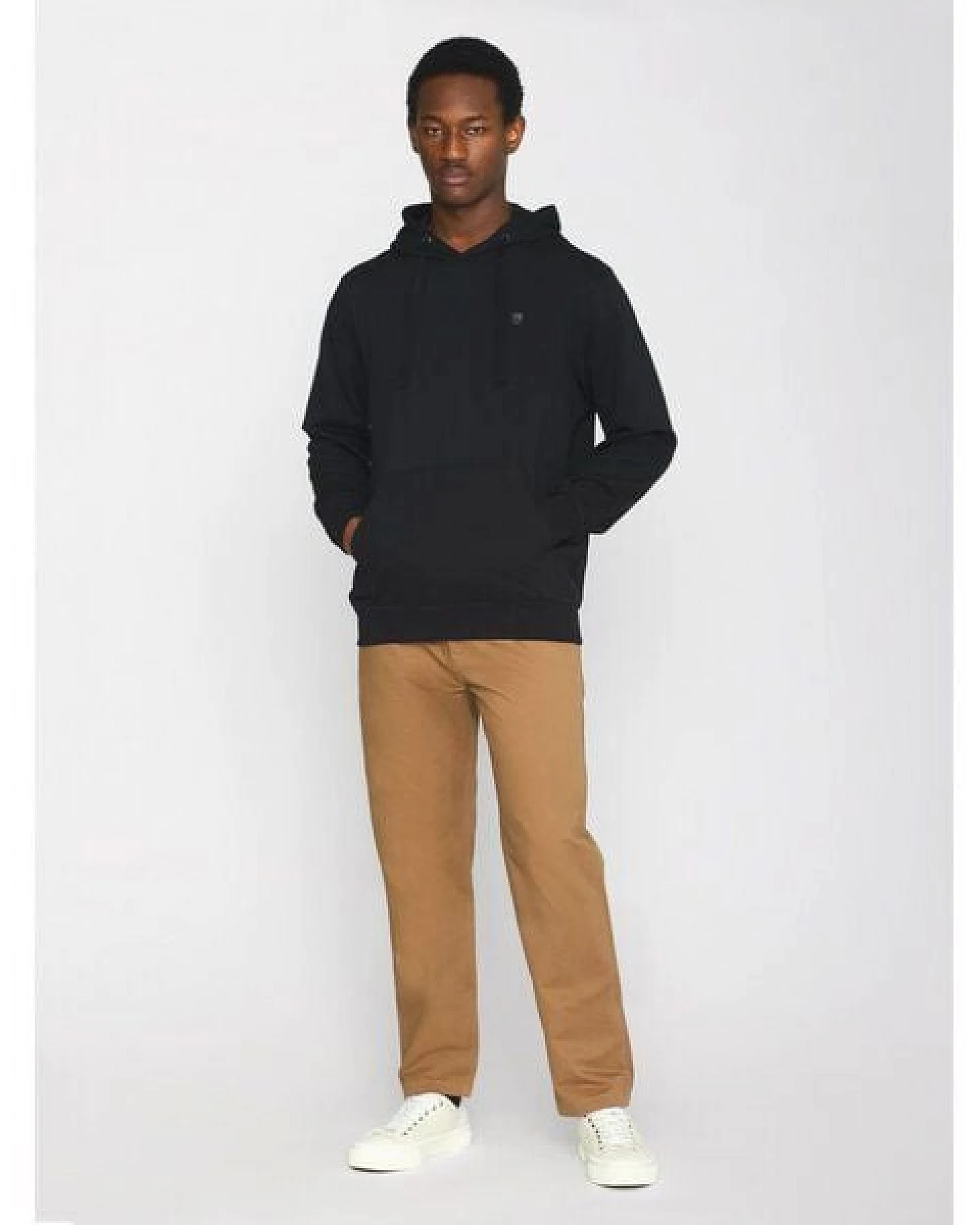 KnowledgeCotton Apparel Kapuzenpullover - ARVID basic hood badge sweat - aus Bio-Baumwolle – Ansicht 3