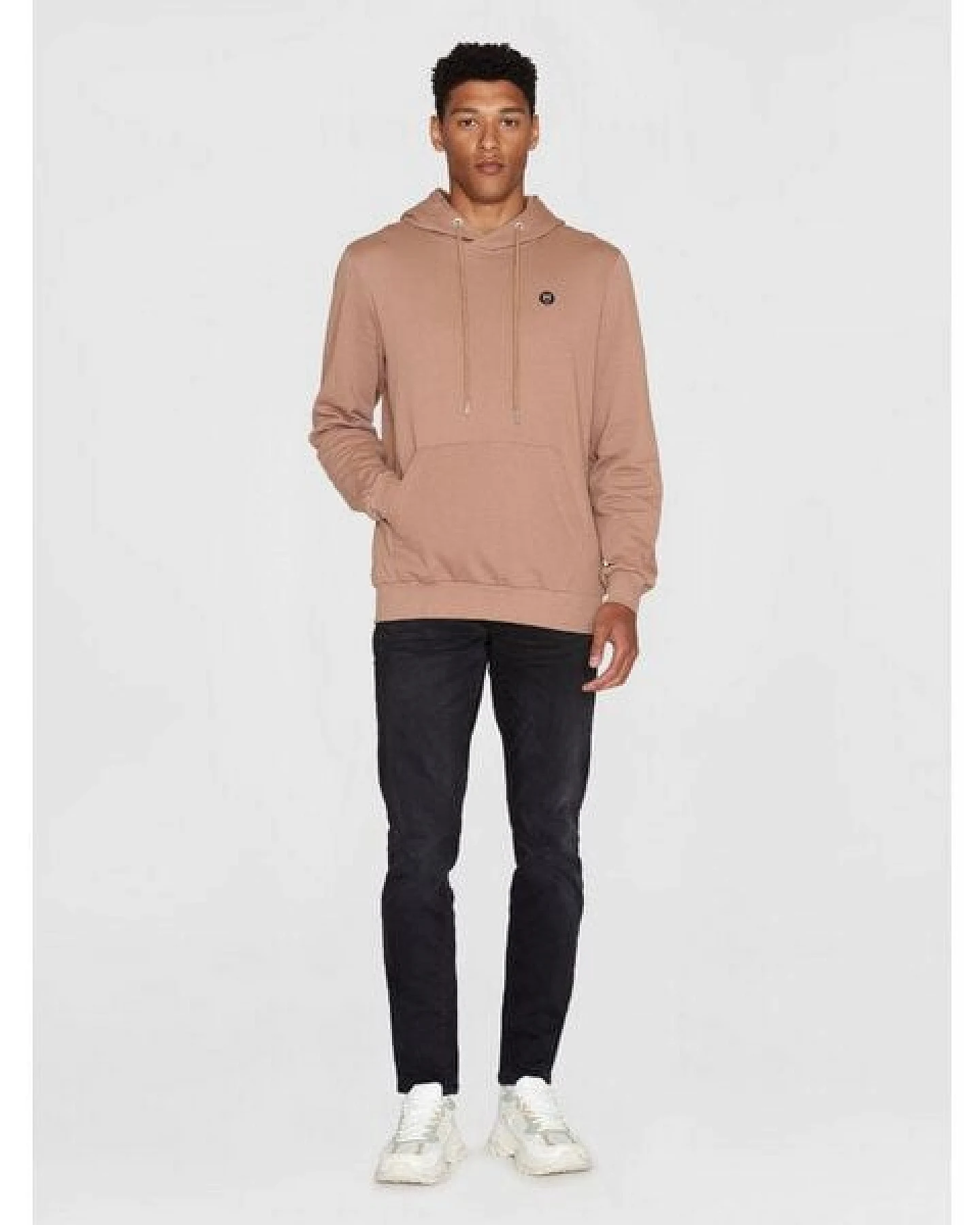 KnowledgeCotton Apparel Kapuzenpullover - ARVID basic hood badge sweat - aus Bio-Baumwolle – Ansicht 3