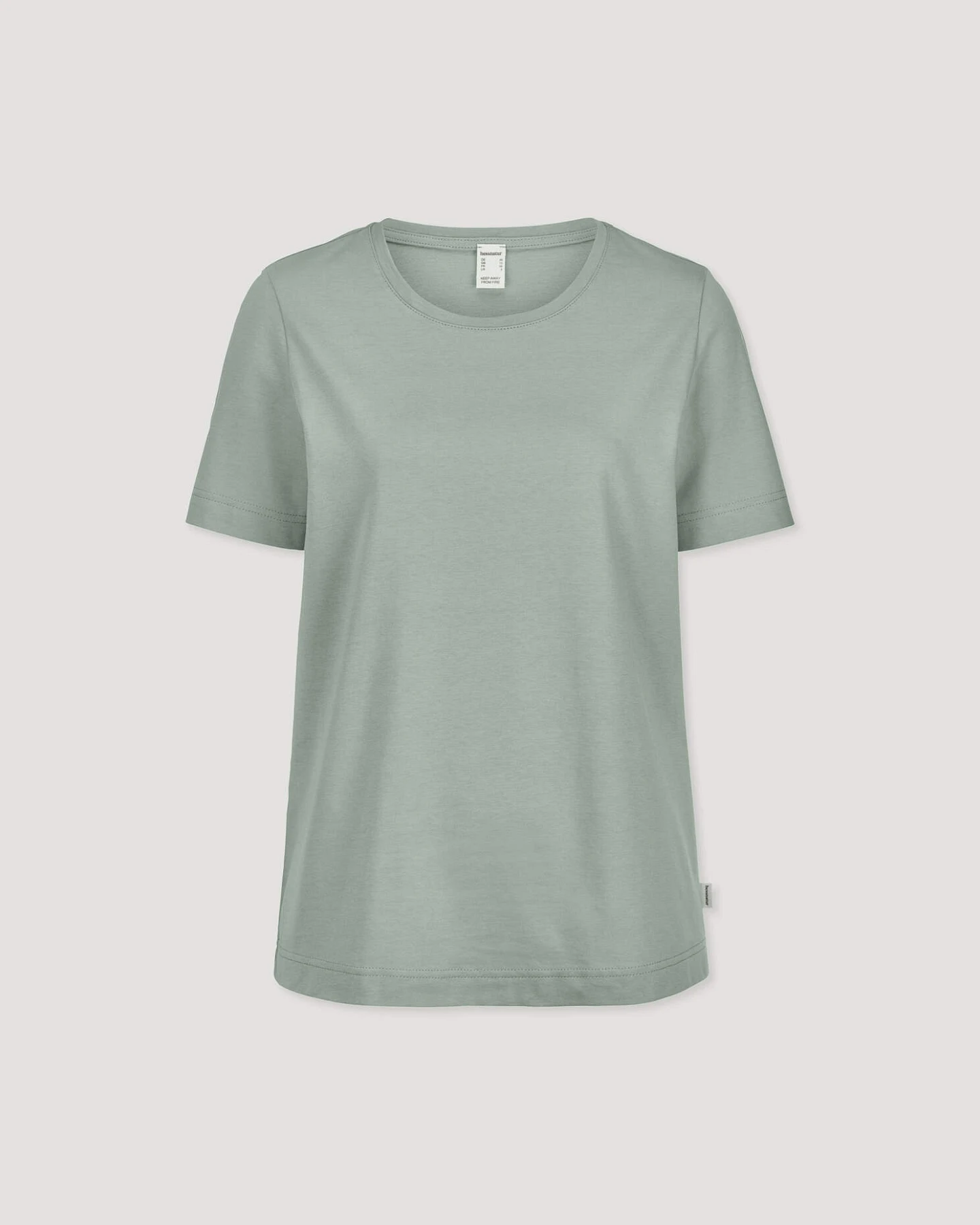 hessnatur Damen Schlaf T-Shirt PURE COTTON aus Bio-Baumwolle - grün - Größe 40 – Ansicht 3