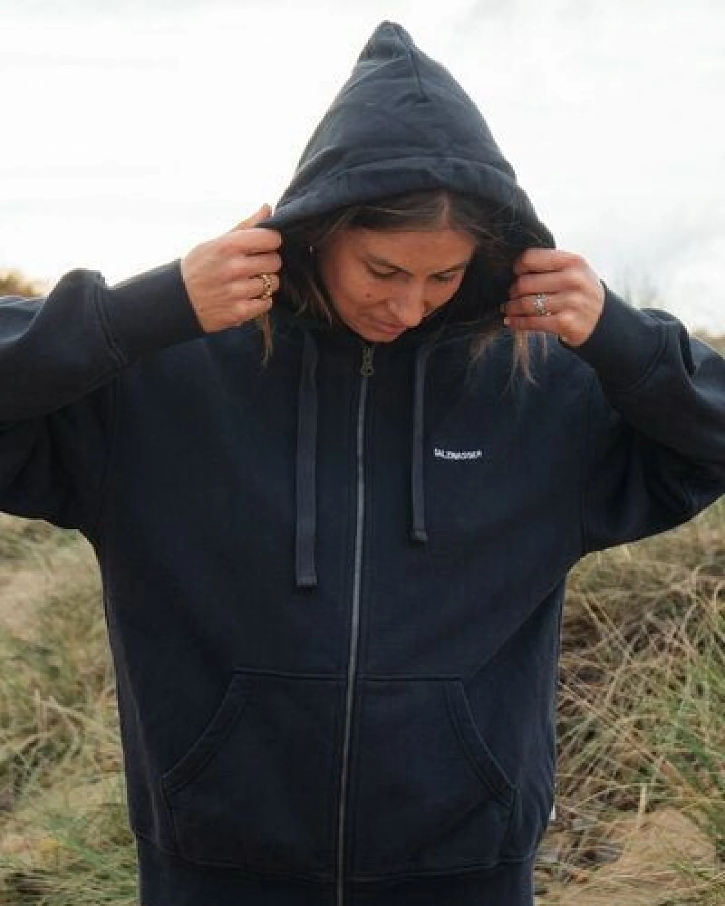 THY – Zip Hoodie Sweatjacke (Unisex) aus 100% Bio-Baumwolle (GOTS) von SALZWASSER – Ansicht 3