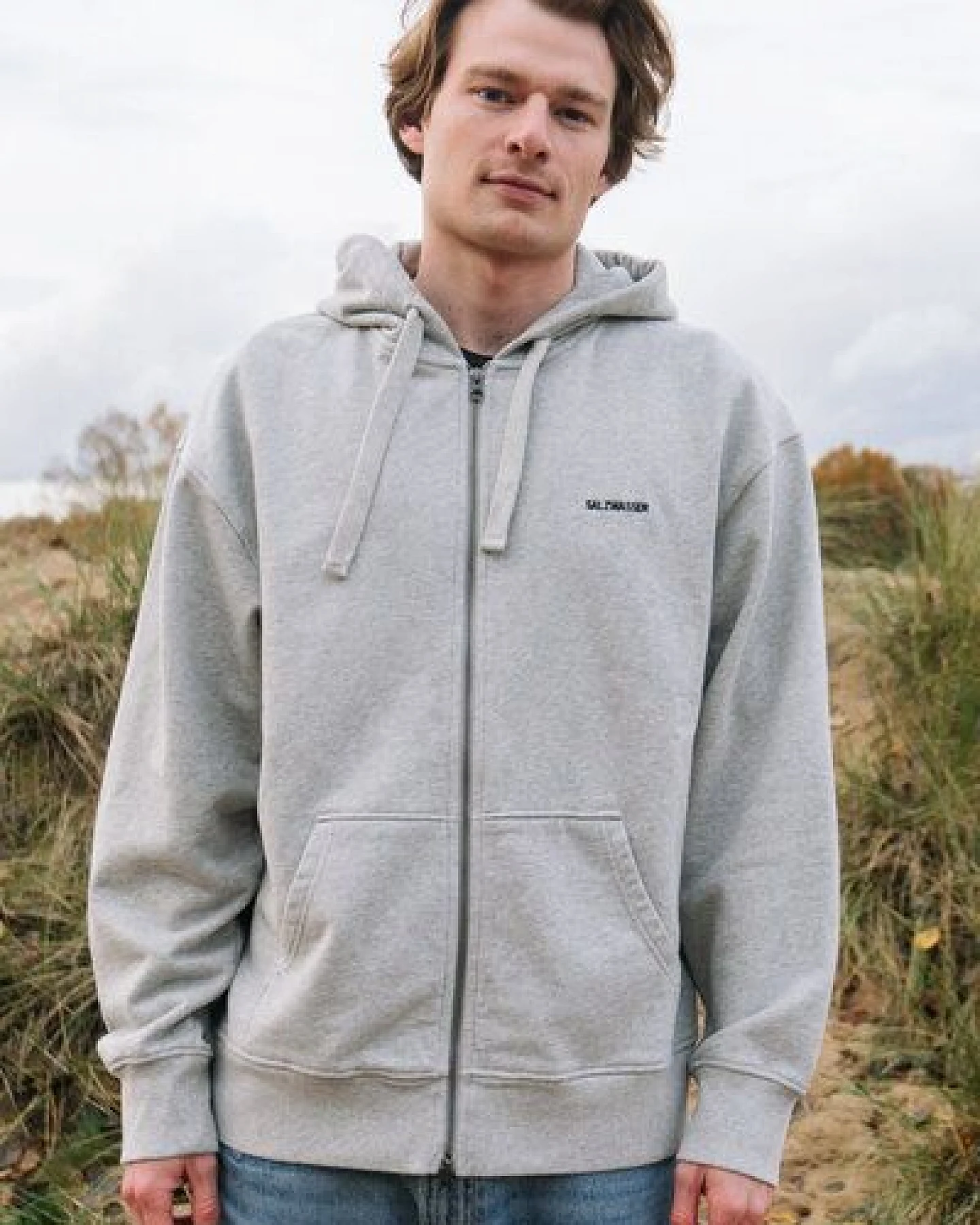 THY – Zip Hoodie Sweatjacke (Unisex) aus 100% Bio-Baumwolle (GOTS) von SALZWASSER – Ansicht 2