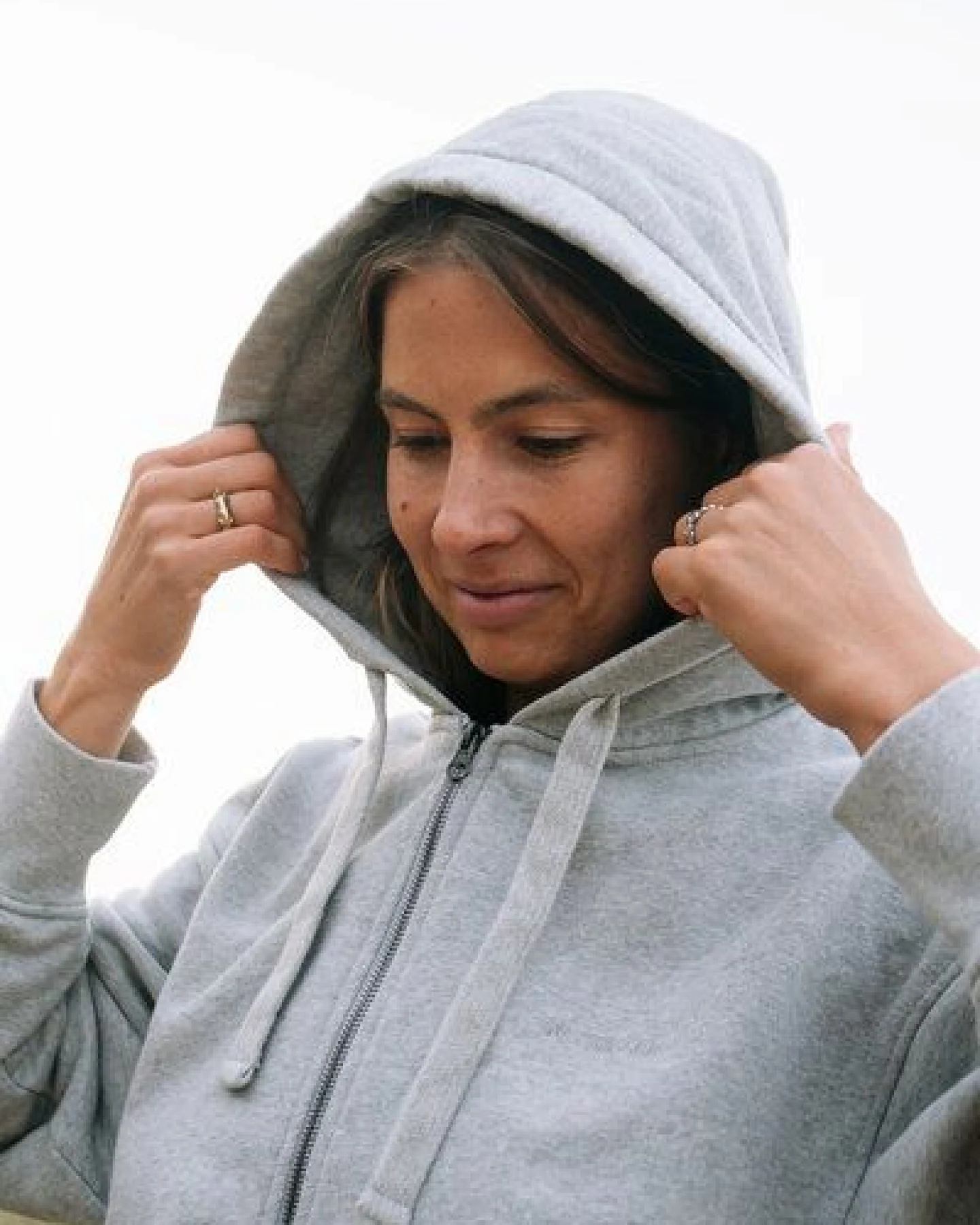 THY – Zip Hoodie Sweatjacke (Unisex) aus 100% Bio-Baumwolle (GOTS) von SALZWASSER – Ansicht 3