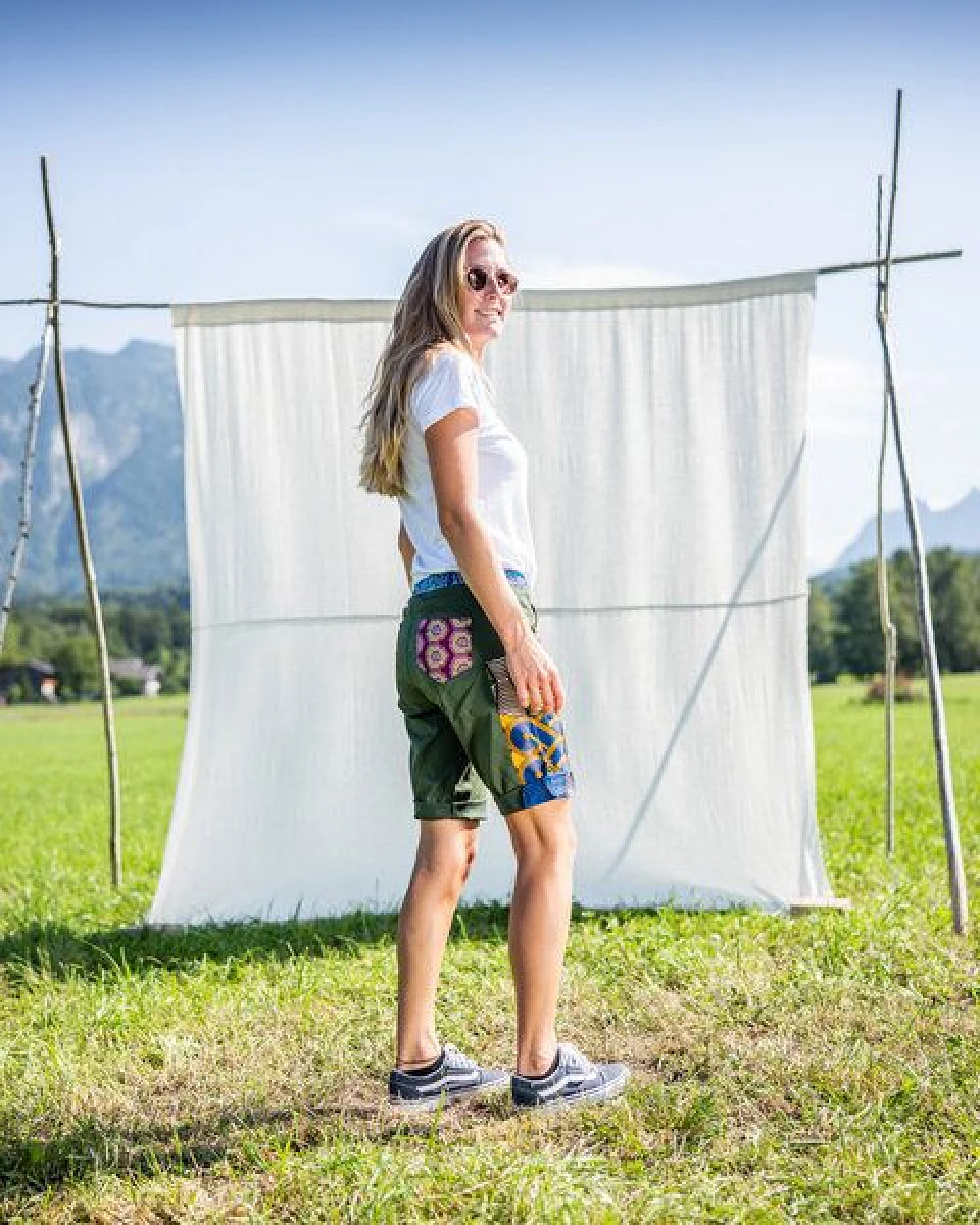 JUAdesign Kletter- und Wander Short - OCEAN SHORT Damen, lebhaft, farbenfroh, vielseitig – Ansicht 2