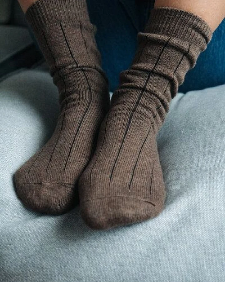 2 Paar Grobstricksocken Bio-Baumwolle von SALZWASSER