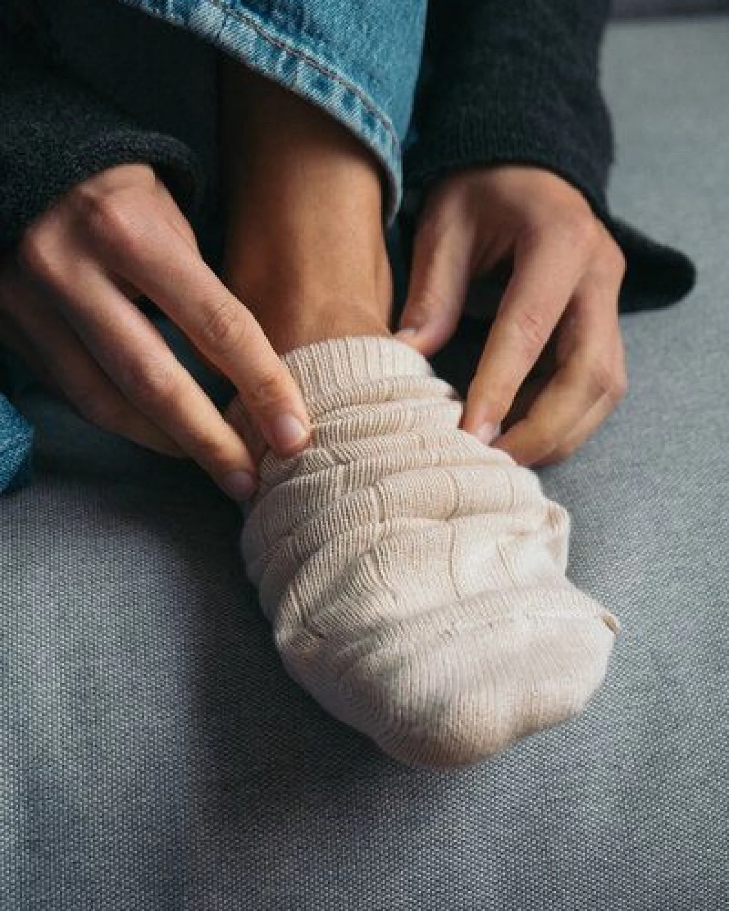 2 Paar Grobstricksocken Bio-Baumwolle von SALZWASSER – Ansicht 2