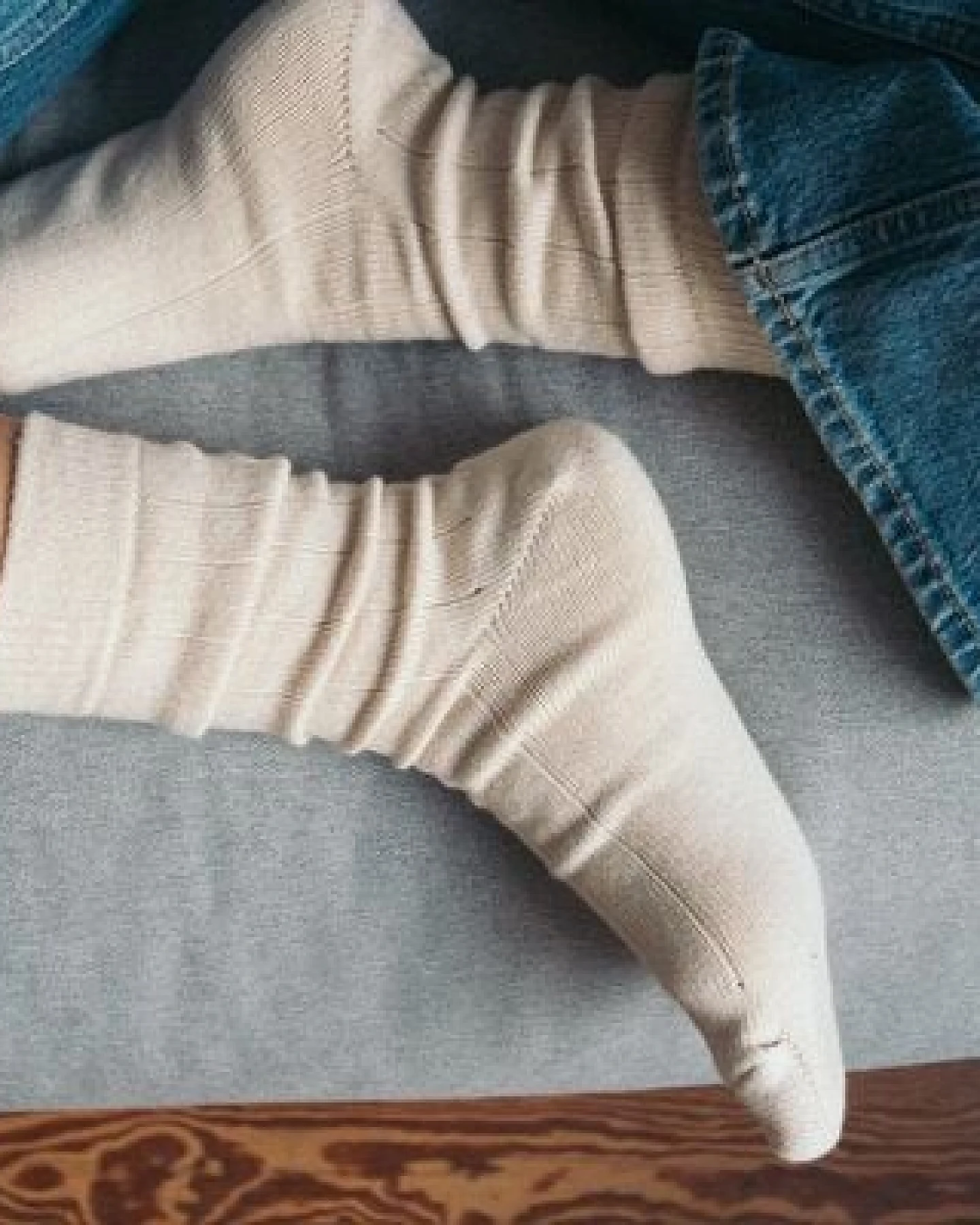 2 Paar Grobstricksocken Bio-Baumwolle von SALZWASSER – Ansicht 4