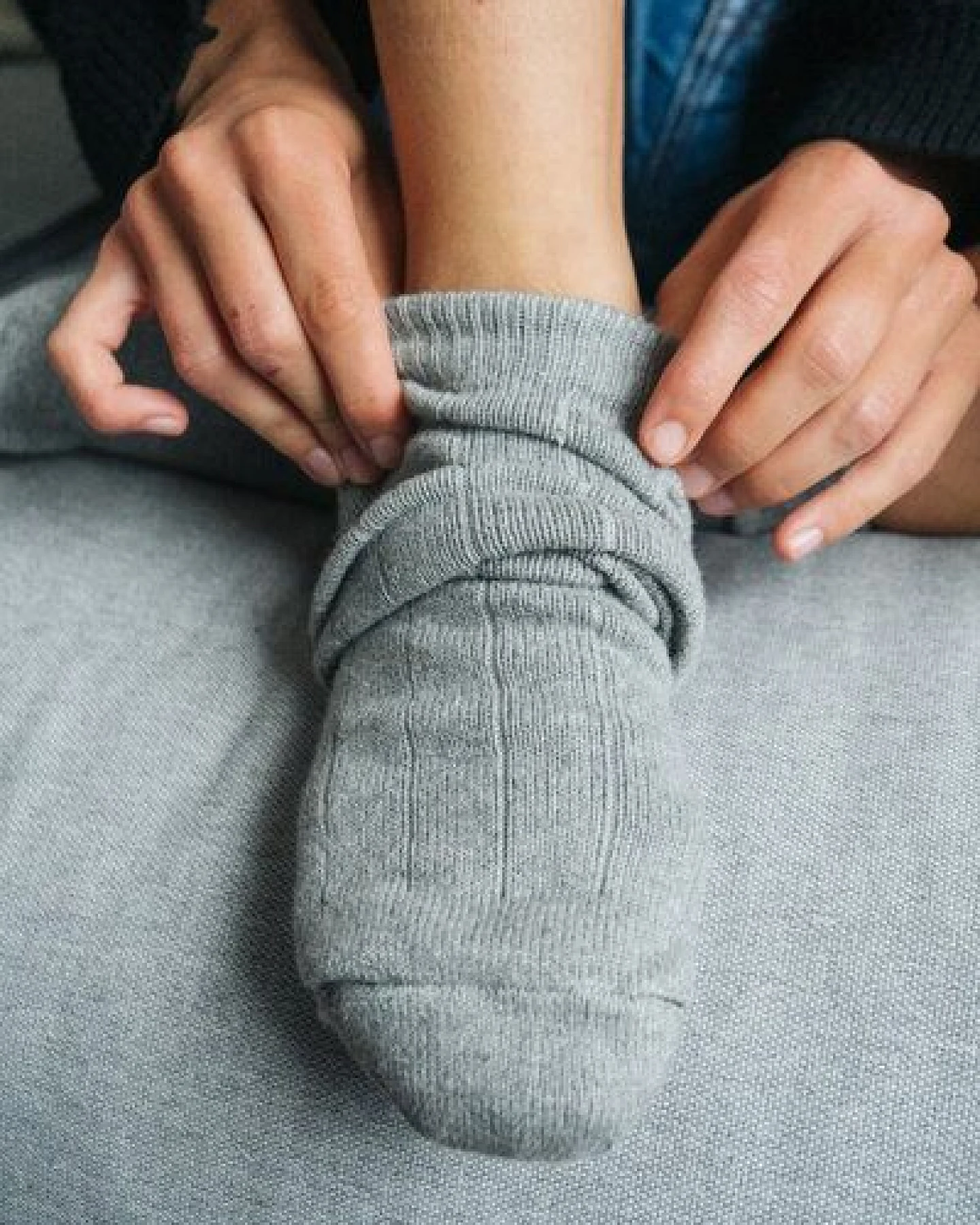 2 Paar Grobstricksocken Bio-Baumwolle von SALZWASSER – Ansicht 2