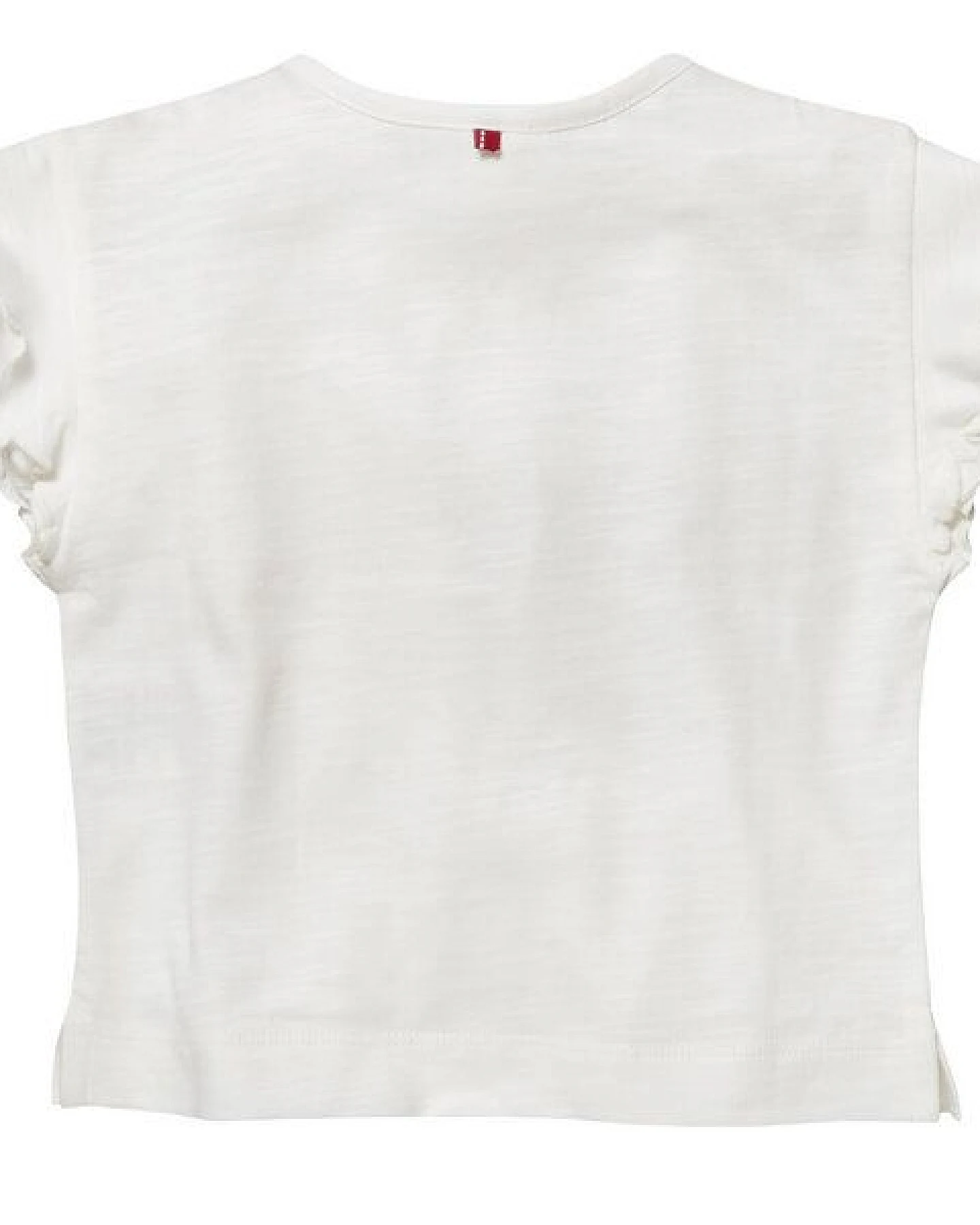 People Wear Organic Kurzarm-Shirt mit Flügelärmeln, weiß bedruckt mit Motiv "Fahrrad", aus Bio Baumwolle – Ansicht 2