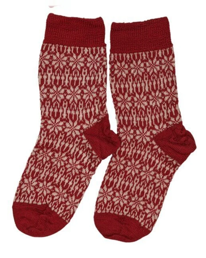 hirsch natur Feinstrick Norweger Socken bio Schurwolle Kinder