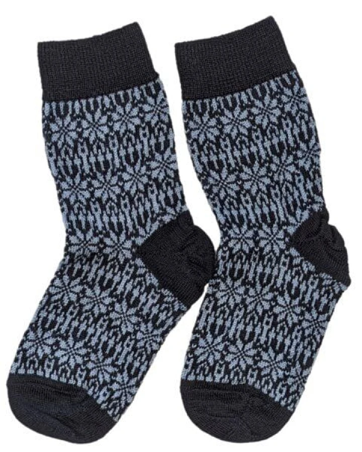 hirsch natur Feinstrick Norweger Socken bio Schurwolle Kinder