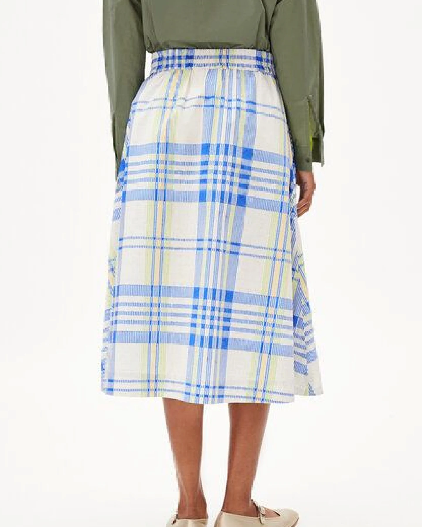 ARMEDANGELS ELODIAA COLLEGE CHECK - Damen Webrock Loose Fit aus Bio-Baumwolle – Ansicht 2