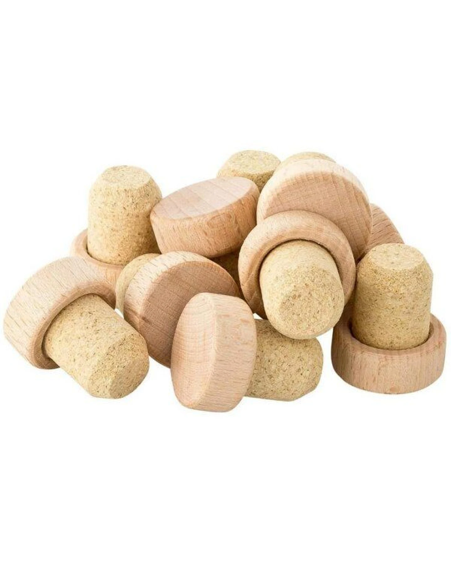 Kork-Deko Griffkorken mit Holzgriff 19,5mm – Ansicht 2