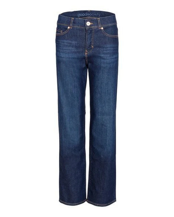 goodsociety Mens Slim Straight Stretch Jeans Raw One Wash