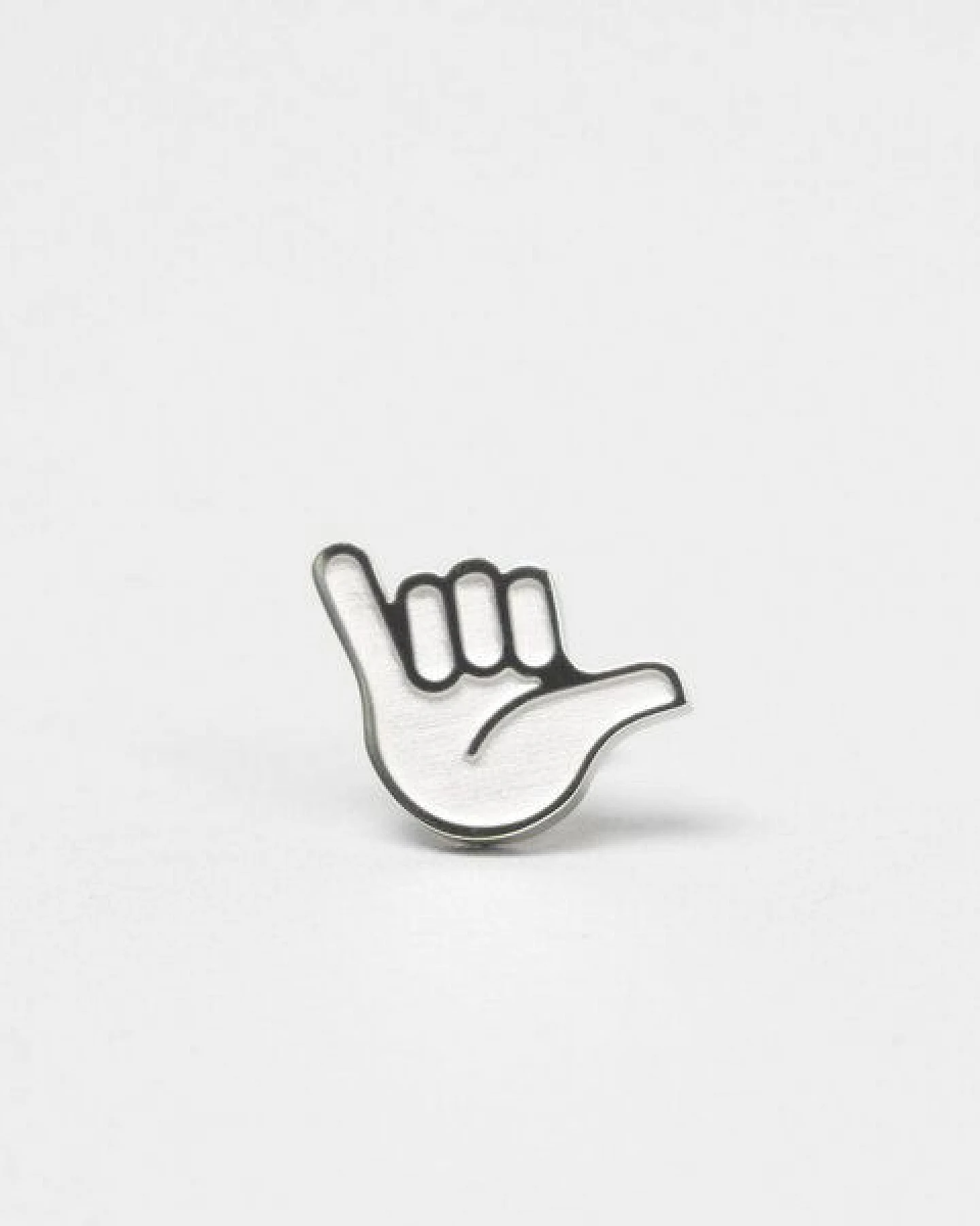 Fyngers Ohrstecker aus chirurgischen Edelstahl hochglanzpoliert - Modell HANG LOOSE – Ansicht 3