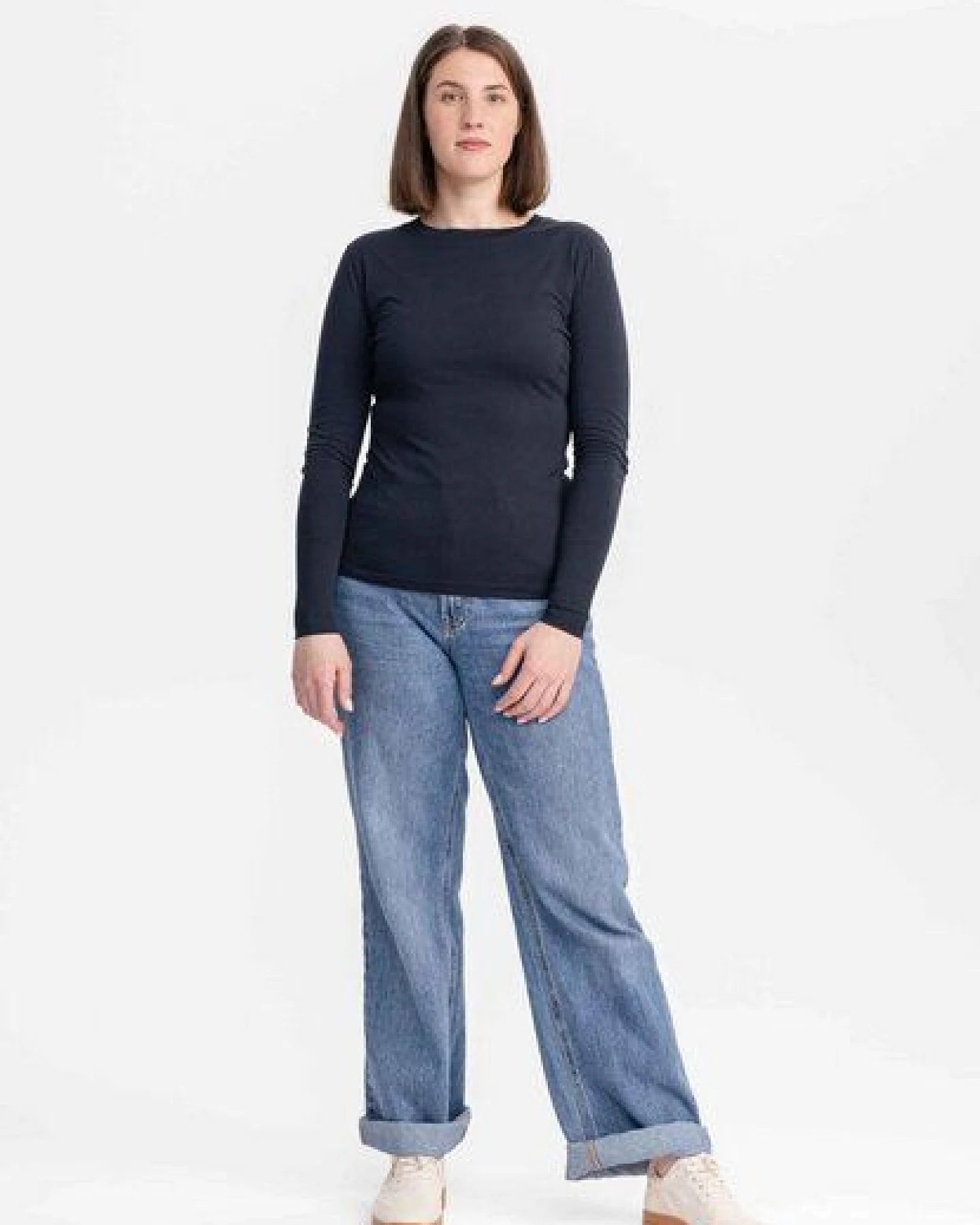 Basic Langarmshirt DHIVYA – Ansicht 3