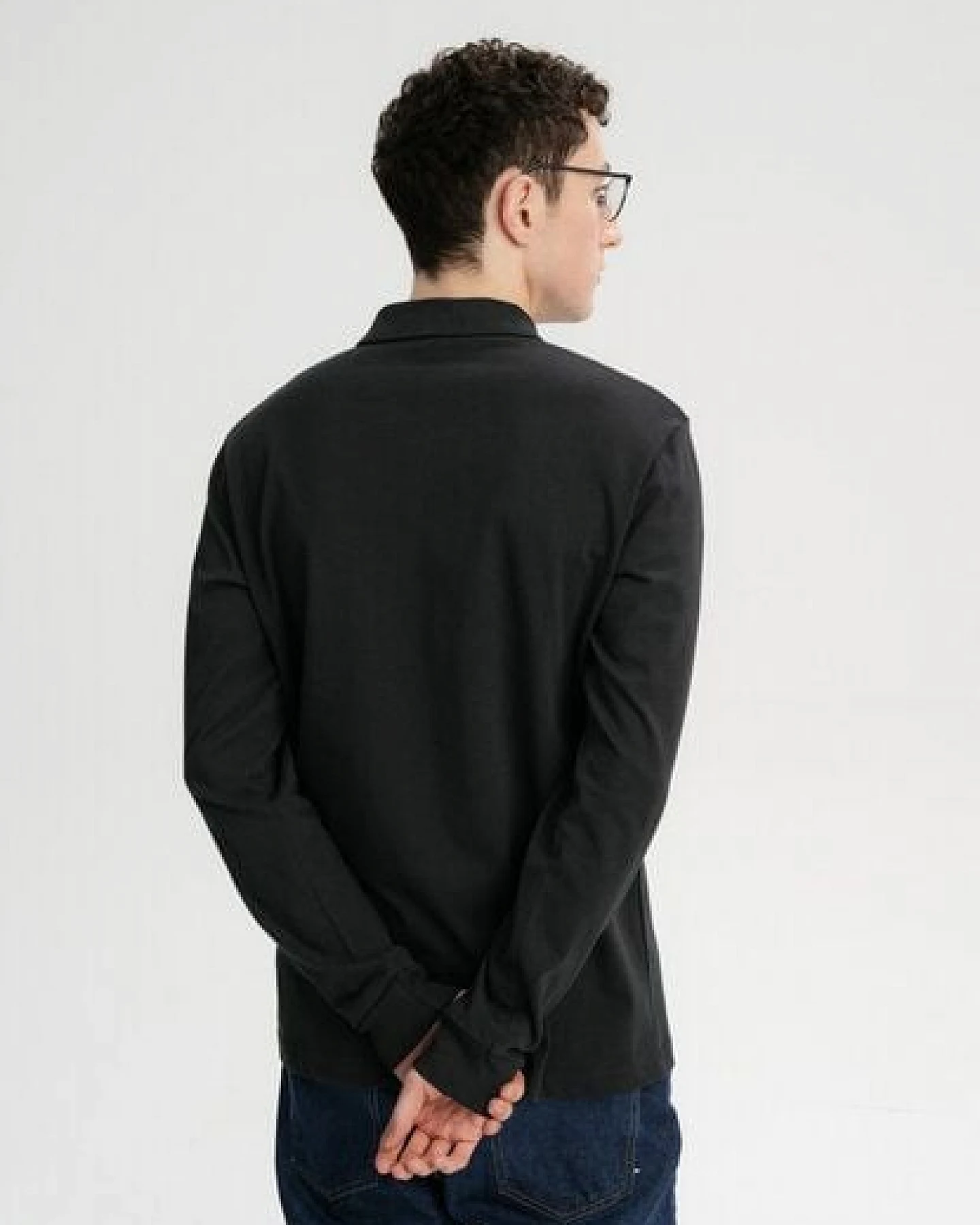 Langarm Polo Shirt DIVIT – Ansicht 2