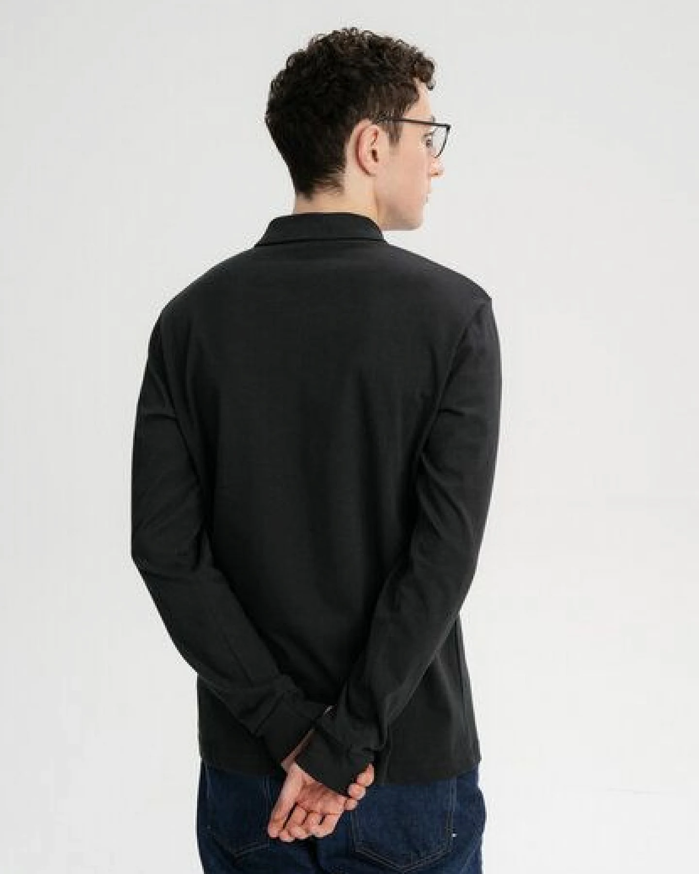 Langarm Polo Shirt DIVIT – Ansicht 2