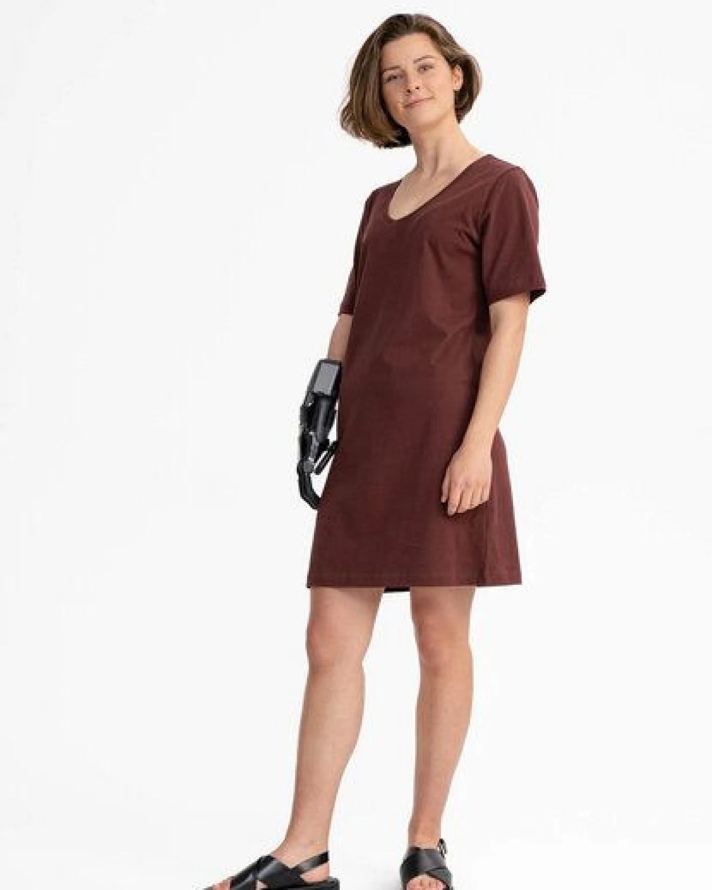 V-Neck Kleid JANITRA – Ansicht 2