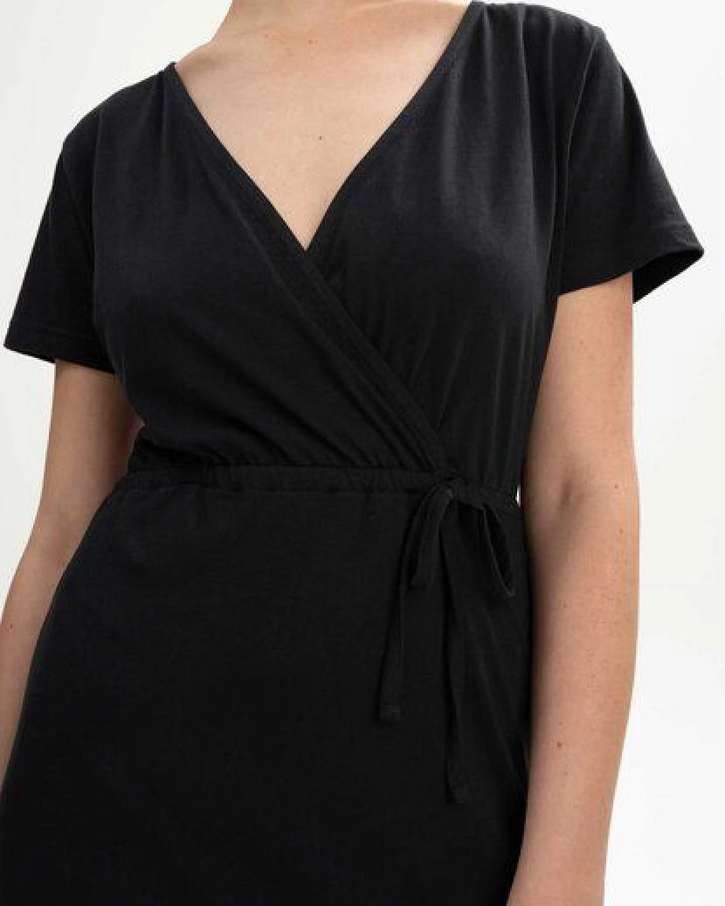 V-Neck Kleid lang Style SHREOSHI – Ansicht 3