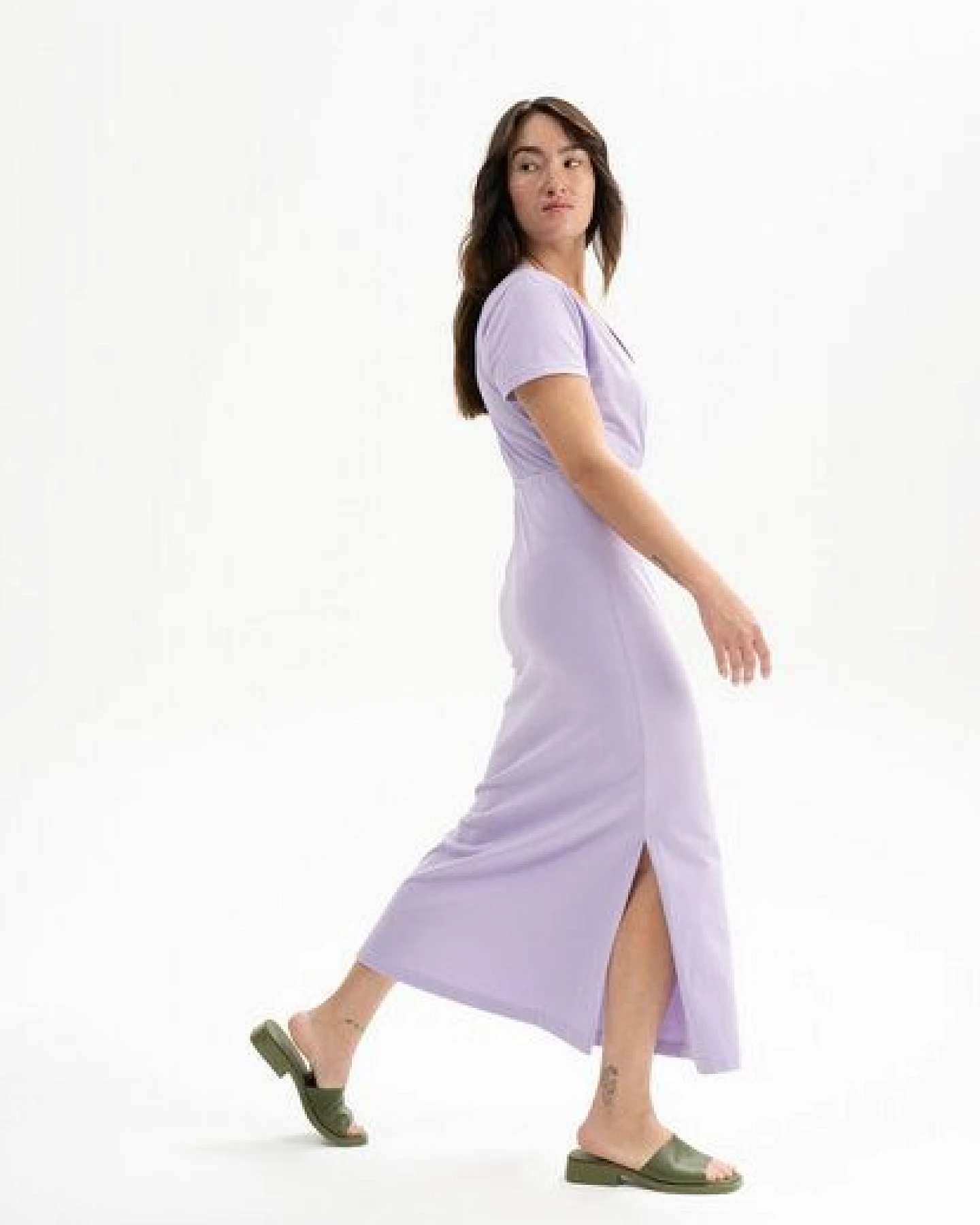 V-Neck Kleid lang Style SHREOSHI – Ansicht 3
