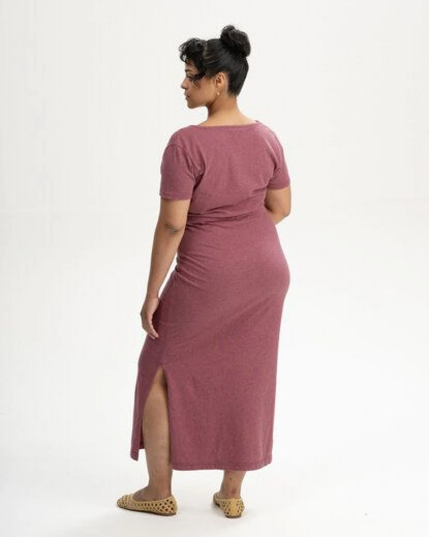 V-Neck Kleid lang Style SHREOSHI – Ansicht 2
