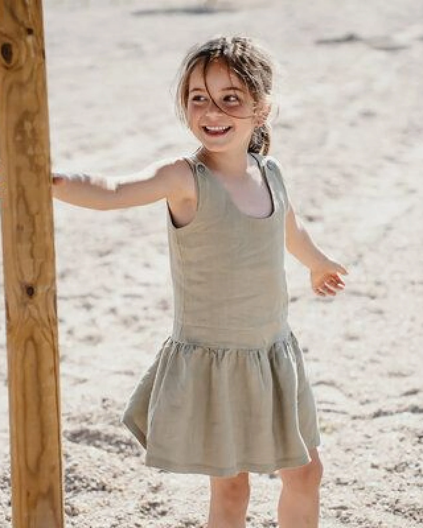 PETER JO Kleid Chloe Olive Flower – Ansicht 3