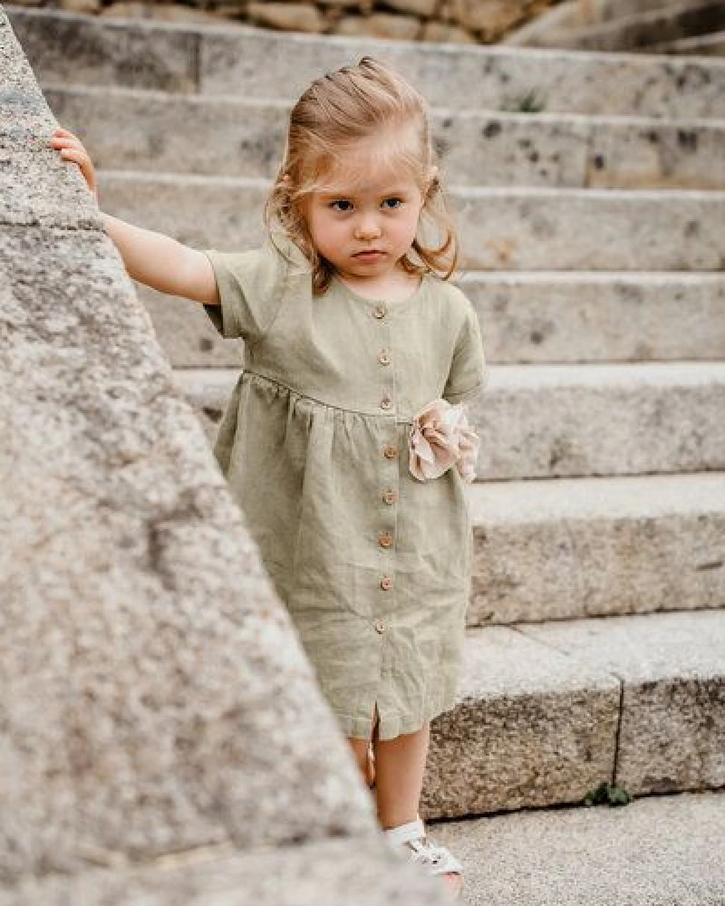 PETER JO Kleid Beautie Olive Flower – Ansicht 2