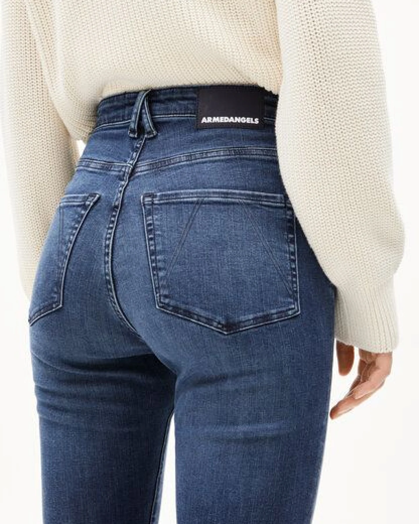 ARMEDANGELS INGAA Damen Skinny Jeans High Waist Bio-Baumwoll Mix X-Stretch – Ansicht 3