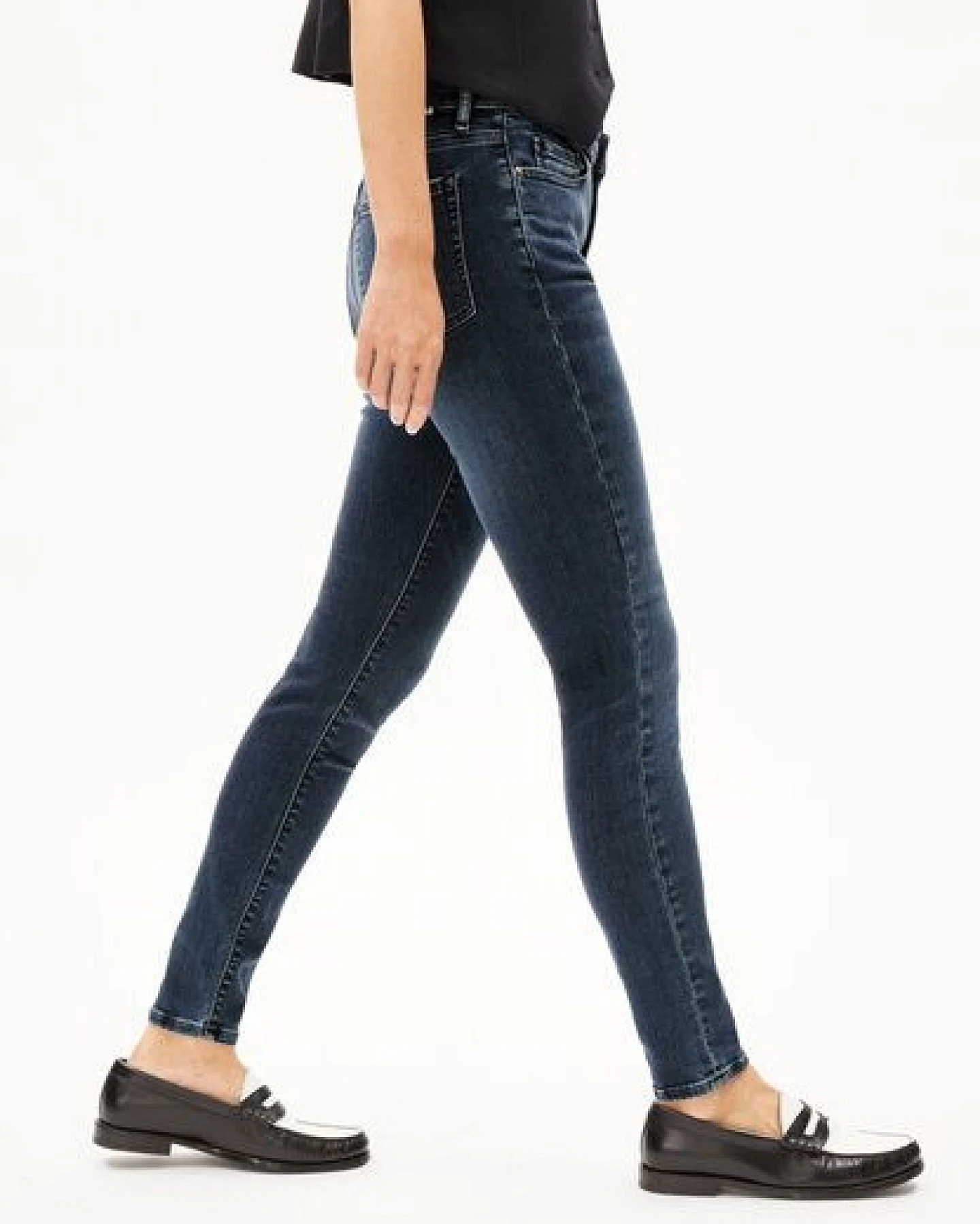 ARMEDANGELS TILLAA Damen Skinny Jeans Mid Waist Bio-Baumwoll Mix X-Stretch – Ansicht 4
