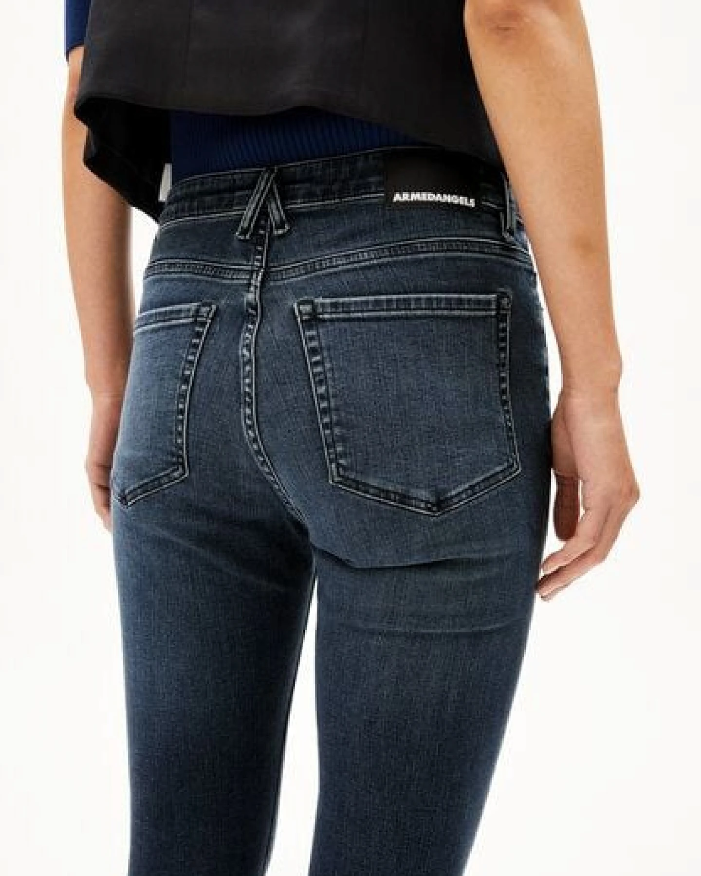 ARMEDANGELS TILLAA Damen Skinny Jeans Mid Waist Bio-Baumwoll Mix X-Stretch – Ansicht 3
