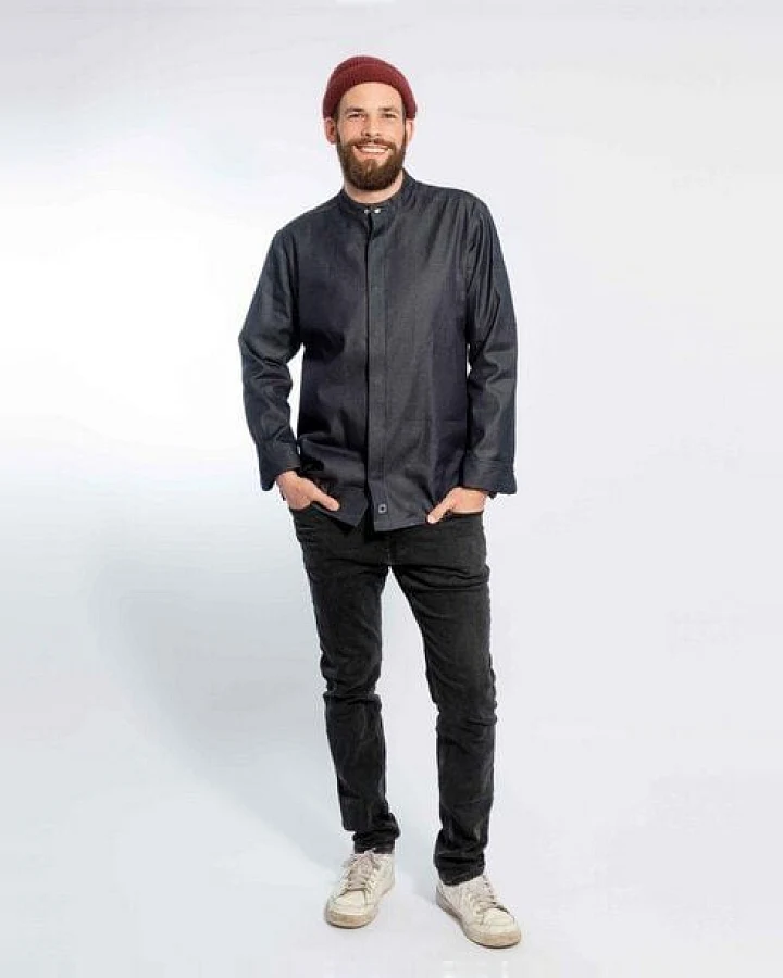 KAYA&KATO Denim Kochjacke langarm ROMA