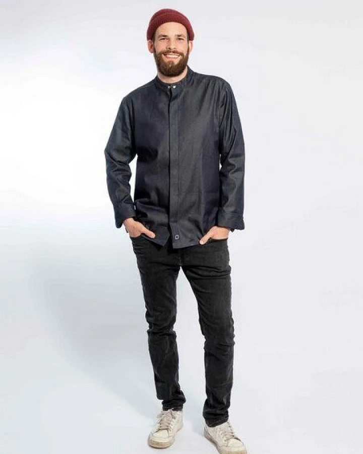 KAYA&KATO Denim Kochjacke langarm ROMA