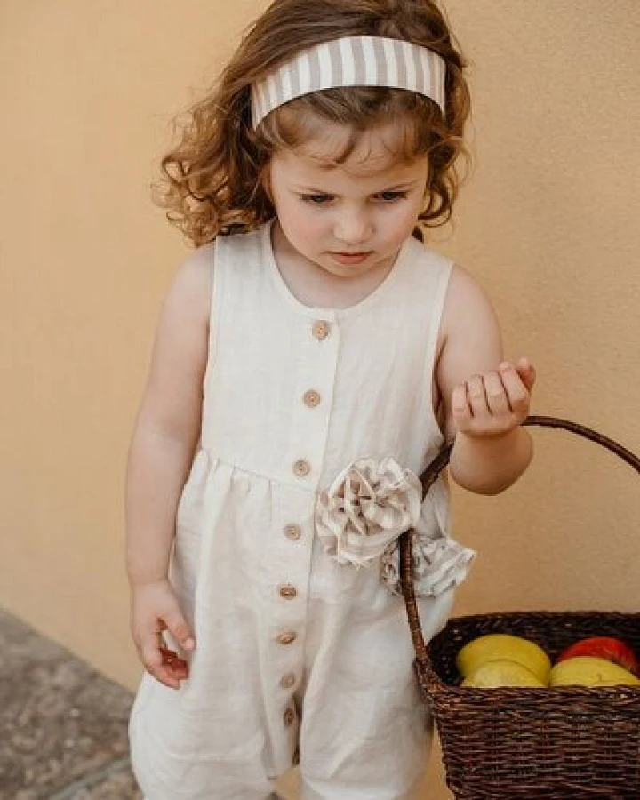 PETER JO Overall Sailor Sienna Cream Flower