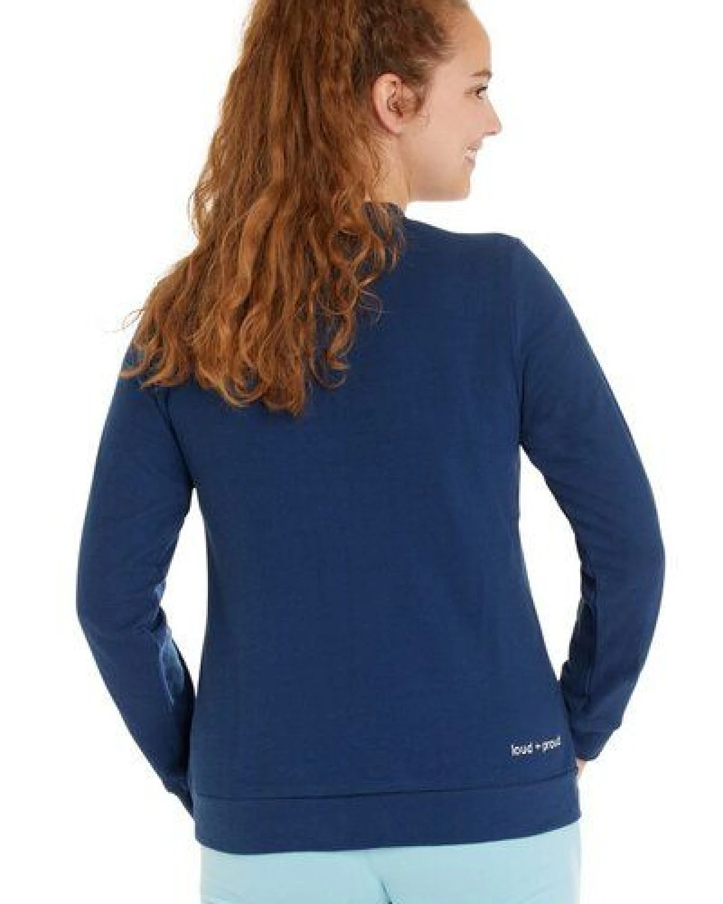 loud + proud Damen Sweat Strukturmuster, GOTS-zertifiziert – Ansicht 2