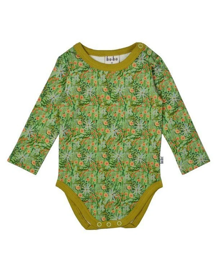 Langarmbody mit süßem Blumenprint von baba Kidswear