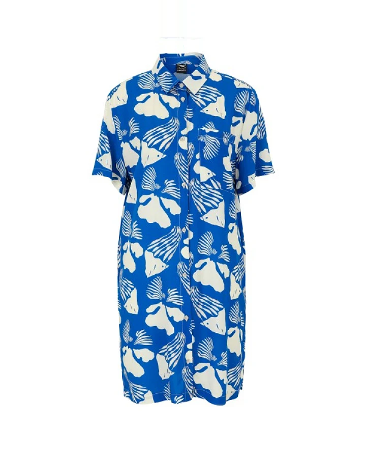 Iriedaily - Women's Lucie Shirt Dress - Kleid Gr S blau