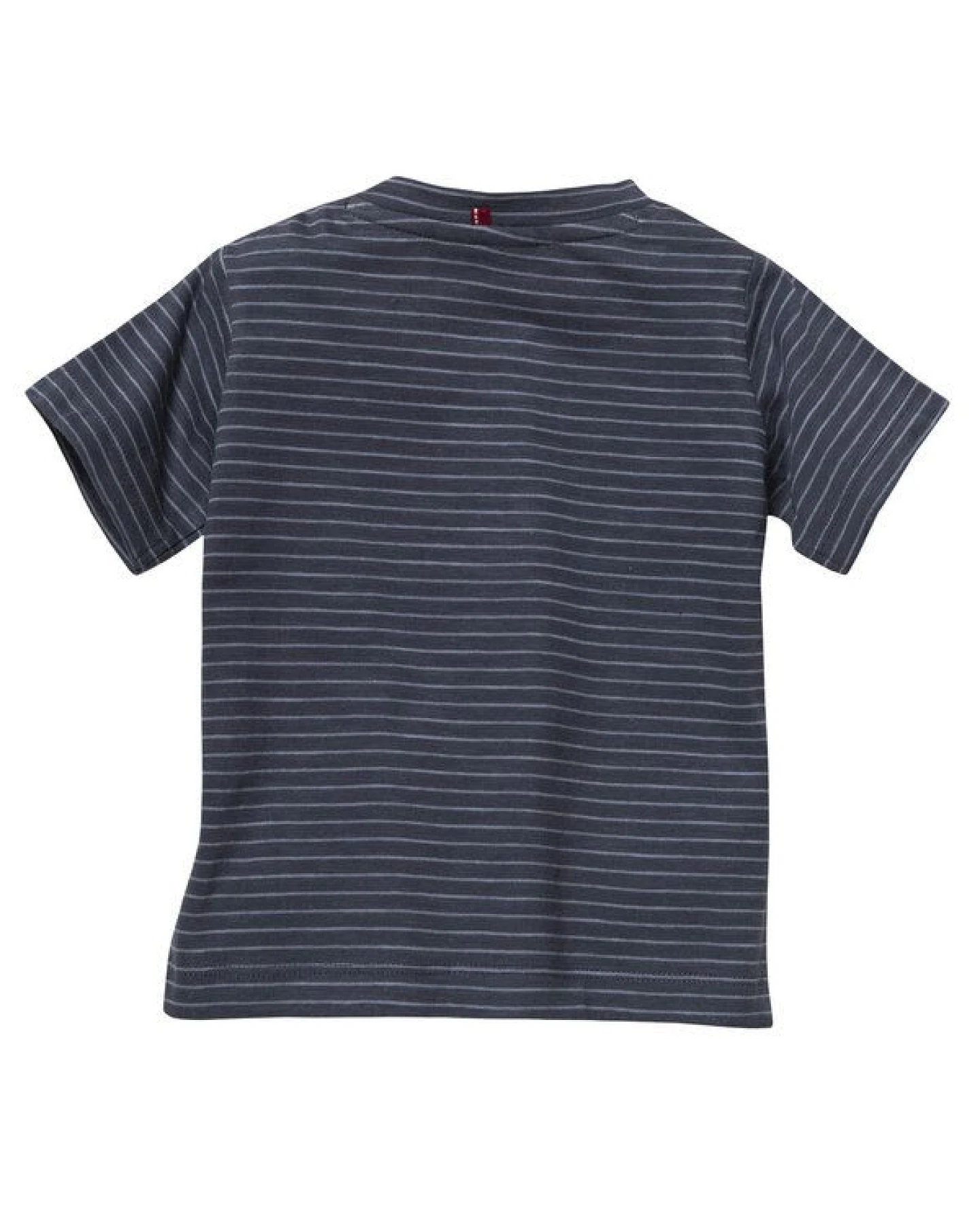 People Wear Organic Kurzarm-Shirt Doppelpack, dunkelblau gestreift mit Druck-Applikation "Krebs" & orange, aus Bio Baumwolle – Ansicht 3