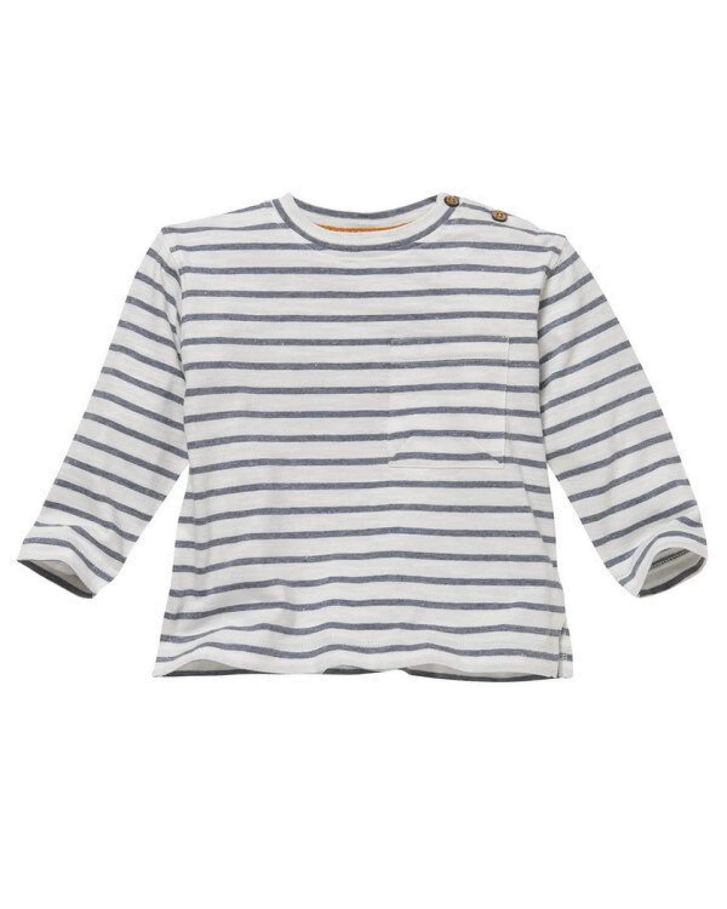 People Wear Organic Langarm-Shirt Doppelpack, dunkelblau mit Print "Walross" und maritim gestreift, aus Bio-Baumwolle – Ansicht 4