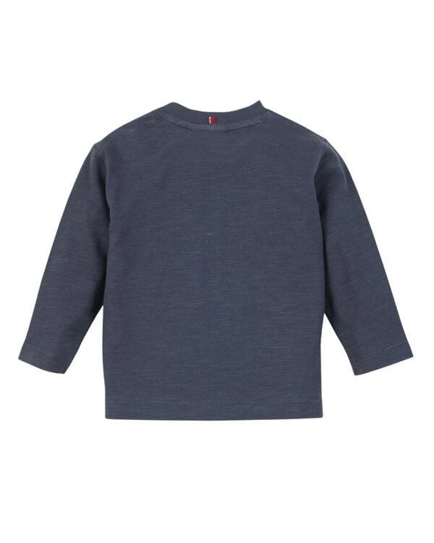 People Wear Organic Langarm-Shirt Doppelpack, dunkelblau mit Print "Walross" und maritim gestreift, aus Bio-Baumwolle – Ansicht 3
