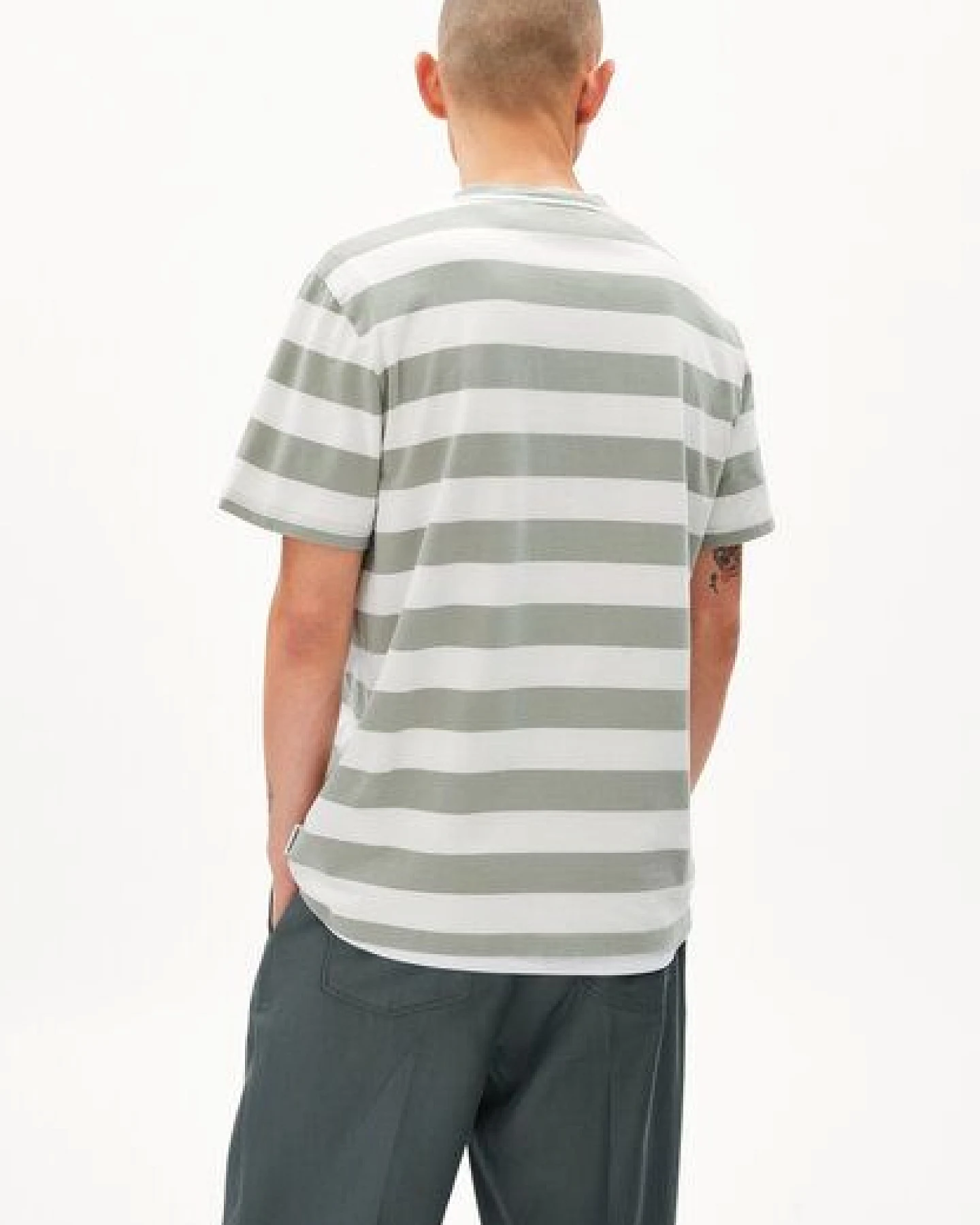 ARMEDANGELS BAHAAR STRIPES - Herren T-Shirt Relaxed Fit aus Bio-Baumwolle – Ansicht 2
